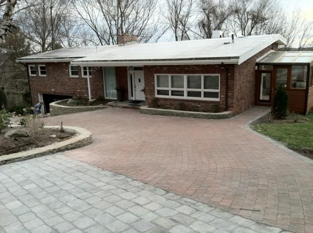 A recent concrete driveway contractor job in the  area