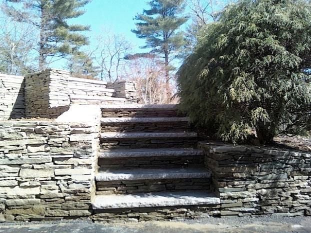 A recent stone walls job in the  area
